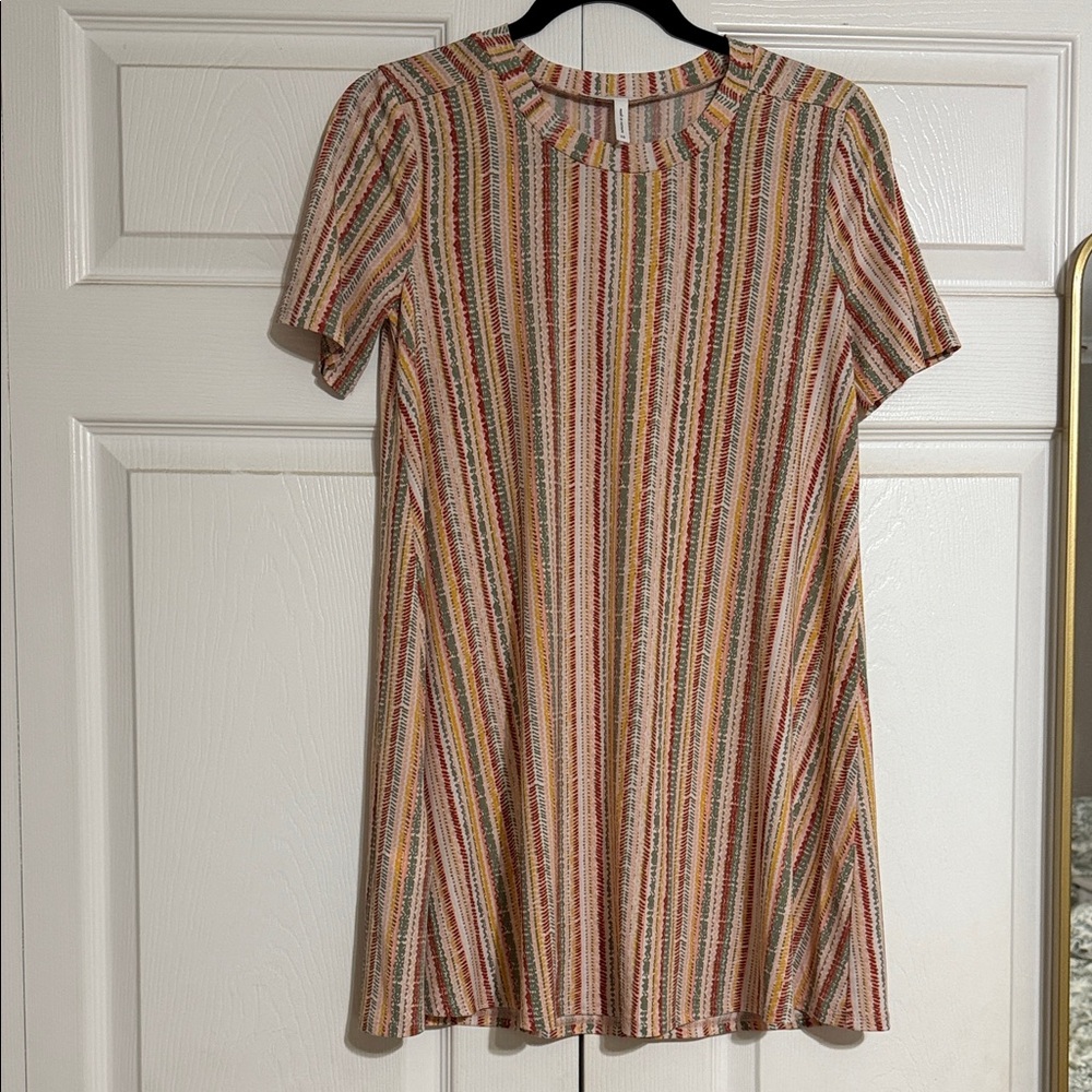 BCBGeneration Multicolor Striped Mini Dress